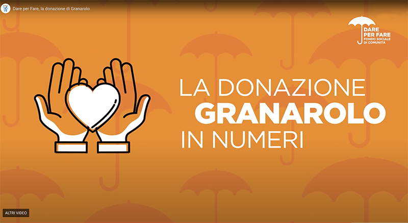 Dare per Fare, la donazione di Granarolo